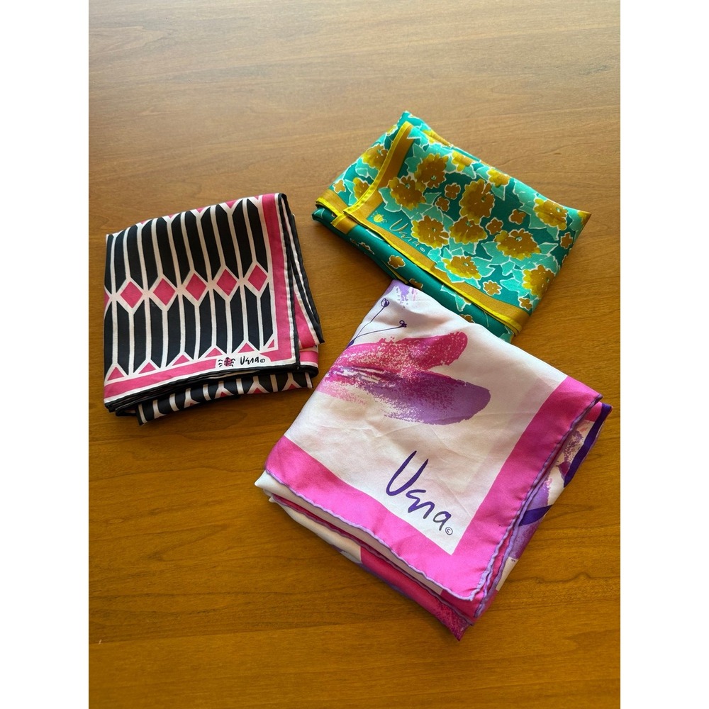 Vintage VERA scarves .. lot of 3